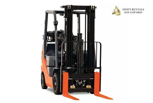 3000 lb Gas LP Warehouse Forklift Cushion Tires